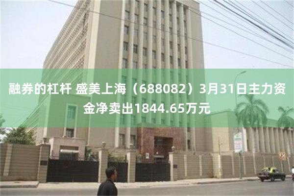 融券的杠杆 盛美上海（688082）3月31日主力资金净卖出1844.65万元