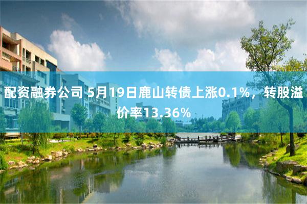 配资融券公司 5月19日鹿山转债上涨0.1%，转股溢价率13.36%