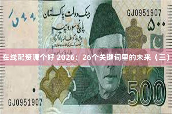 在线配资哪个好 2026：26个关键词里的未来（三）